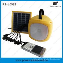 2W LED Solar Emergency Lantern with USB Mobile Charger